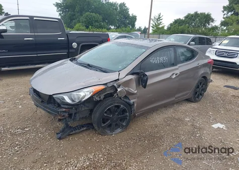 2011 Hyundai Elantra Limited z USA, uszkodzony, nr VIN 5NPDH4AE6BH012770